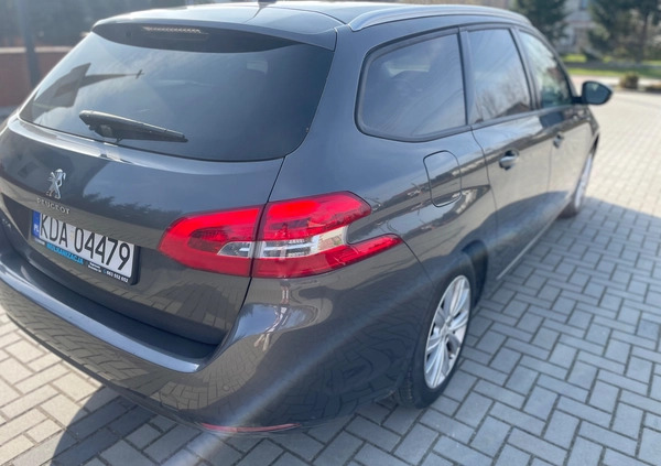 Peugeot 308 cena 41900 przebieg: 130000, rok produkcji 2018 z Grybów małe 232